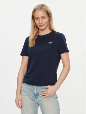 Tommy Jeans Футболка Script DW0DW17367 Голубий Regular Fit Tommy Jeans Футболка Script DW0DW17367 Голубий Regular Fit