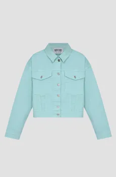 Женская голубая джинсовая куртка Голубой M Moschino A0506.3732;0332