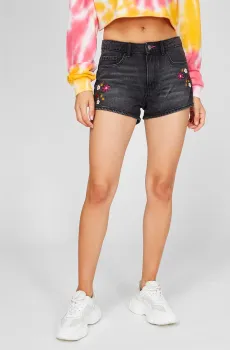 Женские черные джинсовые шорты Черный 32 Tally Weijl SSHDEDAX