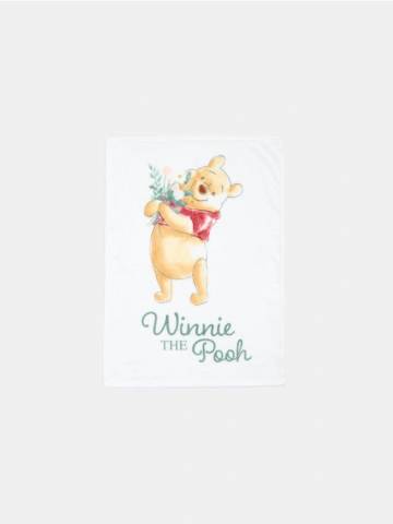 Плед з декоративним принтом Winnie The Pooh - кремовий Плед з декоративним принтом Winnie The Pooh - кремовий