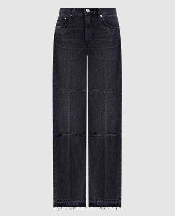 Черные джинсы с логотип патч