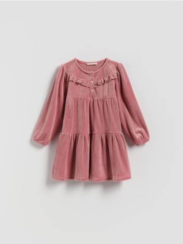 Reserved - Рифлена сукня - рожевий - 513FW-30X