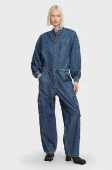 Женский синий джинсовый комбинезон Balloon Синий S G-Star RAW D26443,D539