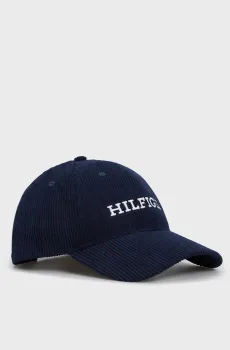 Мужская темно-синяя вельветовая кепка MONOTYPE CORDOROY CAP Синий ONESIZE Tommy Hilfiger AM0AM11990