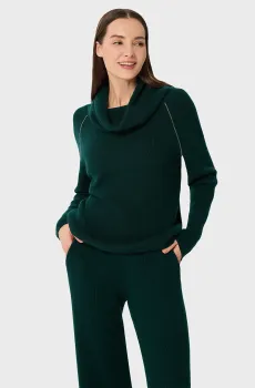 Женский темно-зеленый шерстяной свитер Зеленый 38 MARC&ANDRE W25-00CH0324