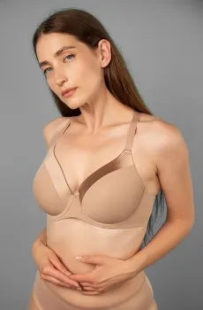Женский бежевый бюстгальтер Бежевый 70H brabrabra SLZ24201238