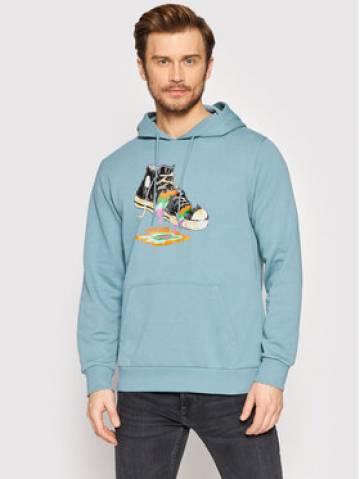 Converse Світшот Paint Drip Graphic 10022937-A03 Голубий Regular Fit Converse Світшот Paint Drip Graphic 10022937-A03 Голубий Regular Fit