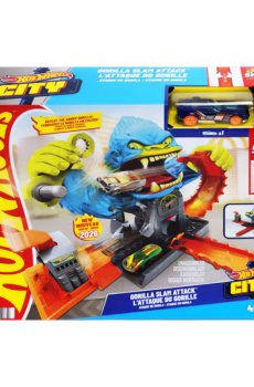 Игровой набор Hot Wheels City Атака лютой гориллы, от 4 лет (JHL92)