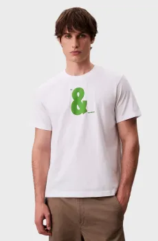 Мужская белая футболка 20S SN Белый S Calvin Klein Jeans LV04RD806G