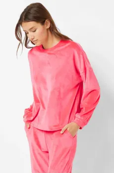 Женский розовый велюровый свитшот DUNKAN Розовый XS Etam 6541171