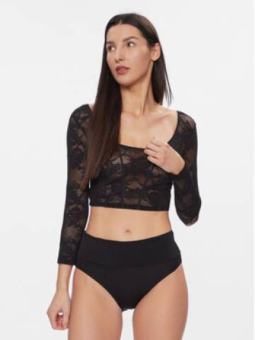 Triumph Блузка Smart Deco Crop Top 10215947 Чорний Slim Fit Triumph Блузка Smart Deco Crop Top 10215947 Чорний Slim Fit