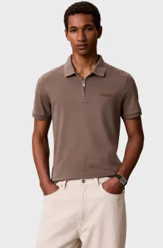 Мужское коричневое поло SUPIMA Коричневый XL Calvin Klein LV04LE255G