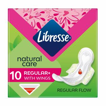 Гигиенические прокладки Libresse Natural Care Normal с крылышками, 10 шт Гигиенические прокладки Libresse Natural Care Normal с крылышками, 10 шт