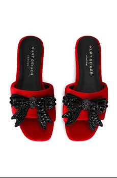 Шлепанцы Kurt Geiger London Kensington Bow Flat Sdl