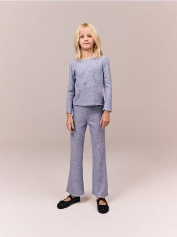 Reserved - GIRLS` TROUSERS - світло-сірий - 715EG-09X Reserved - GIRLS` TROUSERS - світло-сірий - 715EG-09X