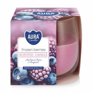 Ароматическая свеча в банке Bispol Scented Candle Aura Frozen Berries, 130 г (sn71-314)