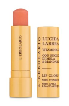 Витаминный блеск для губ LErbolario Lucida Labbra Vitaminico на основе яблочного сока и мандарина, 4.5 мл