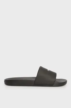 Мужские черные слайдеры POOL SLIDE W/ CK SQUARE Черный 44 Calvin Klein HM0HM01754