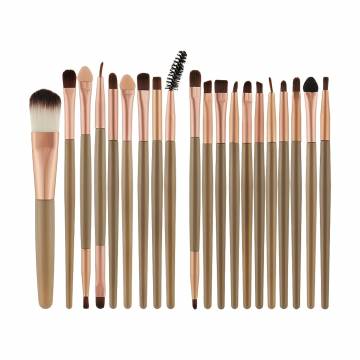 Набор кистей для макияжа Cosmo Shop ручка коричневая с бронзой, 20 шт (CS-211) Набор кистей для макияжа Cosmo Shop ручка коричневая с бронзой, 20 шт (CS-211)