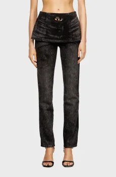 Женские черные джинсы D-HOURJIAN Черный 24 Diesel A21370 007DB