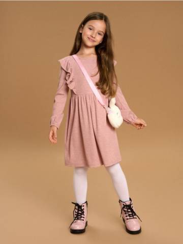 Сукня з оборками - рожевий Сукня з оборками - рожевий