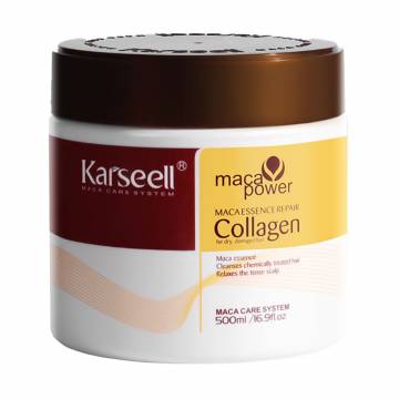 Маска Karseell Maca Power Maca Essence Repair Collagen Hair Mask для сухих и поврежденных волос, с коллагеном, 500 мл Маска Karseell Maca Power Maca Essence Repair Collagen Hair Mask для сухих и поврежденных волос, с коллагеном, 500 мл