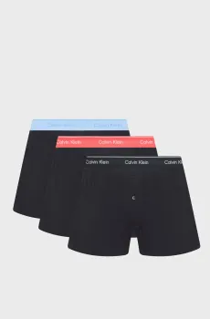 Мужские черные трусы (3 шт) Boxer Trad Черный L Calvin Klein 000NB4005A