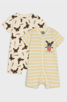 Дитячі ромпери для немовлят – набір із 2 Bing - кремовий