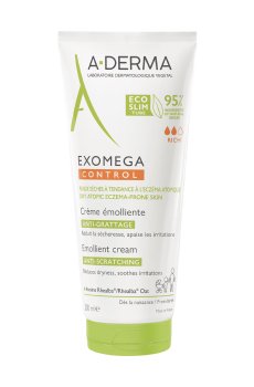 Смягчающий крем для тела A-Derma Exomega Control Emollient Cream Anti-Scratching, 200 мл