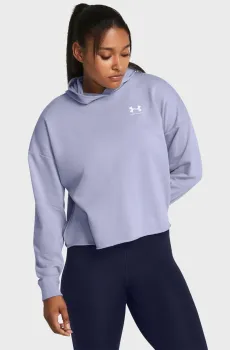 Женское сиреневое худи UA Rival Terry OS Hoodie Сиреневый XS Under Armour 1382736-539