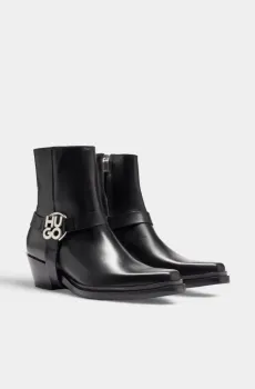 Женские черные казаки Черный 40 HUGO 5864