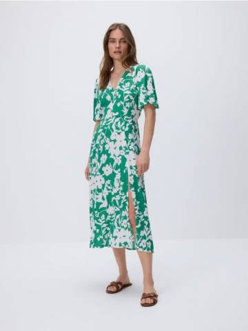 Reserved - Сукня з віскози - зелений - 6681B-77X