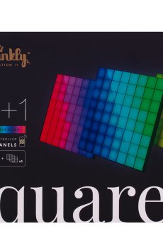 ​Панель Smart LED Twinkly Squares 1 Starter + 5 Extension RGB IP20 16x16см кабель білий (TWQ064STW-07-BEU)