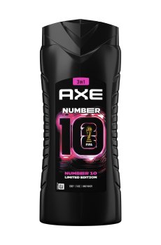 Парфюмированный гель для душа 3в1 AXE Limited Edition Body Face Hair Wash, Number 10 мужской, 400 мл