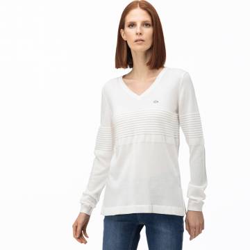 Lacoste светр жіночий з V-вирізом Lacoste светр жіночий з V-вирізом