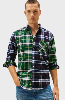 Мужская рубашка в клетку OXFORD Разноцветный L Tommy Hilfiger MW0MW42089