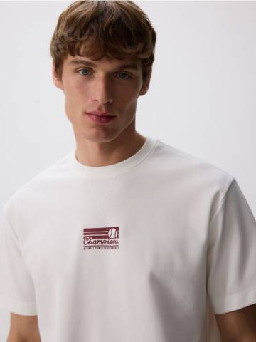 Reserved - Футболка comfort fit - білий - 407EX-00X Reserved - Футболка comfort fit - білий - 407EX-00X