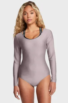 Женское пудровое боди Vanish Leotard Розовый S Under Armour 1387910-015
