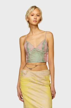 Женский джинсовый топ DE-FULVY Разноцветный M Diesel A13078 068KJ