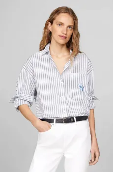 Женская рубашка в полоску STRIPE LOOSE FIT Разноцветный S-M Tommy Hilfiger WW0WW42592
