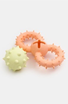 Набір іграшок-гризунів для собак із виступами 2 штуки - різнобарвний