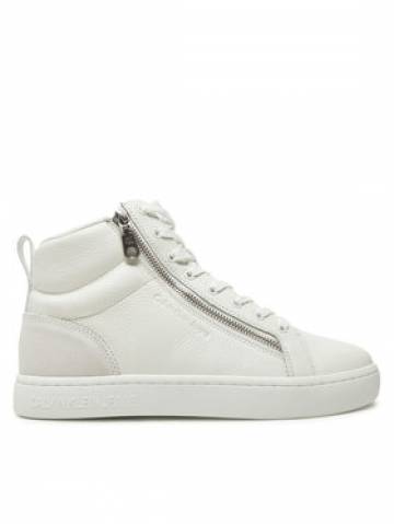 Calvin Klein Jeans Снікерcи Classic Cupsole Zip Mid In YM0YM01156 Білий Calvin Klein Jeans Снікерcи Classic Cupsole Zip Mid In YM0YM01156 Білий