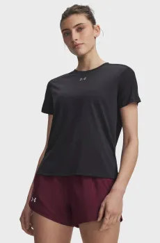Женская черная футболка UA Velociti REFLCT SS Черный XS Under Armour 6015283-001