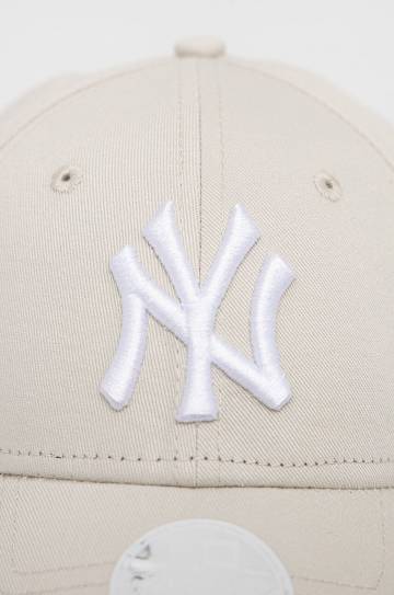 Хлопковая кепка New Era цвет бежевый узор NEW YORK YANKEES Хлопковая кепка New Era цвет бежевый узор NEW YORK YANKEES