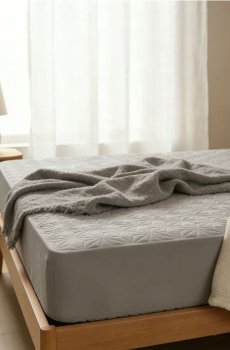 Водонепроникний чохол на матрац - сірий