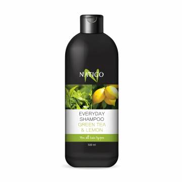 Ежедневный шампунь Natigo Everyday Shampoo для всех типов волос, с зеленым чаем и лимоном, 500 мл Ежедневный шампунь Natigo Everyday Shampoo для всех типов волос, с зеленым чаем и лимоном, 500 мл