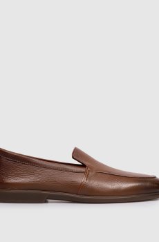 Коричневые кожаные лоферы с эффектом градиента