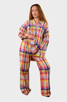 Женские брюки в клетку Разноцветный S brabrabra HOM2418010