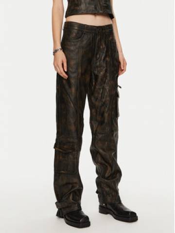 Gestuz Шкіряні штани Tracky 10909474 Коричневий Loose Fit Gestuz Шкіряні штани Tracky 10909474 Коричневий Loose Fit