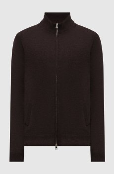 Коричневый кардиган из кашемира